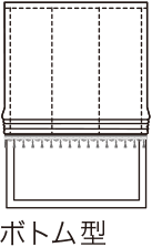 トリム付シェード ボトム型